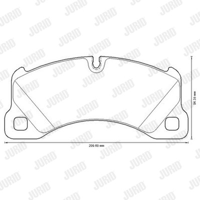 Слика на плочки JURID White Low Dust 573329JC за Porsche Cayenne (958, 92A) 3.0 Diesel - 211 коњи дизел