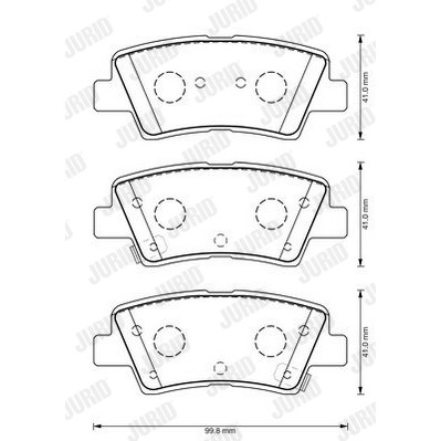 Слика на плочки JURID White Low Dust 573369JC за Hyundai i30 CW (GD) 1.6 CRDi - 128 коњи дизел