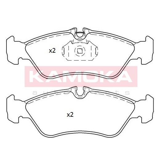 Слика на плочки KAMOKA JQ101164 за Mercedes Sprinter 4-t Box (904) 416 CDI 4x4 - 156 коњи дизел