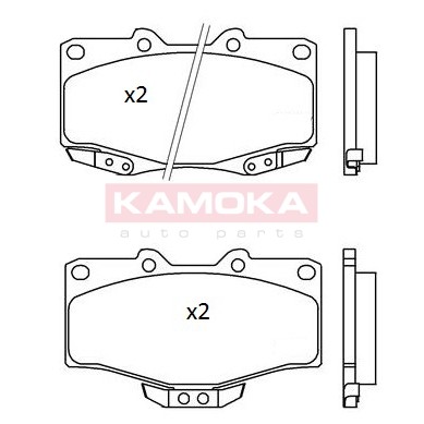 Слика на плочки KAMOKA  JQ101184 за Toyota Land Cruiser (J8) 4.2 TD (HDJ80) - 167 коњи дизел