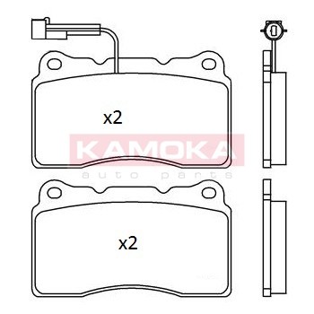 Слика на плочки KAMOKA  JQ101279 за Alfa Romeo 159 Sedan 2.4 JTDM - 200 коњи дизел