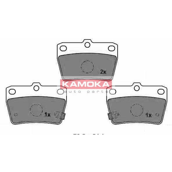 Слика на плочки KAMOKA  JQ1013062 за Toyota RAV4 (XA2) 1.8 VVTi - 125 коњи бензин