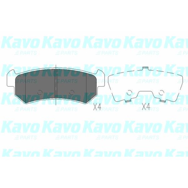 Слика на Плочки KAVO PARTS KBP-1007