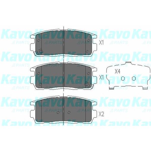 Слика на Плочки KAVO PARTS KBP-1010