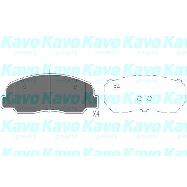 Слика на Плочки KAVO PARTS KBP-1504