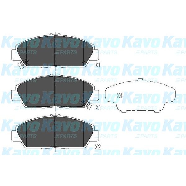 Слика на Плочки KAVO PARTS KBP-2005