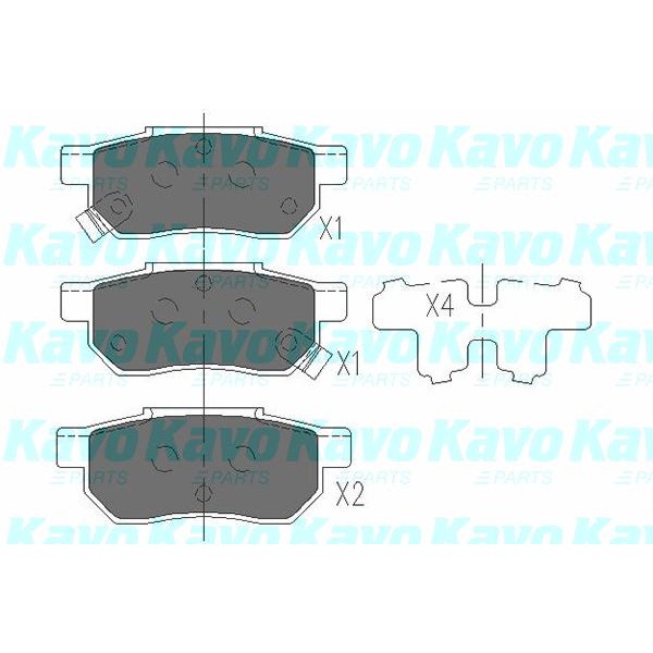 Слика на Плочки KAVO PARTS KBP-2007