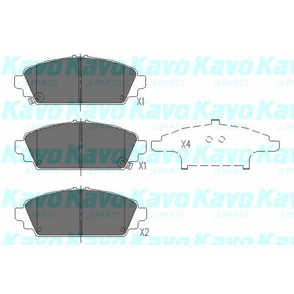 Слика на Плочки KAVO PARTS KBP-2010