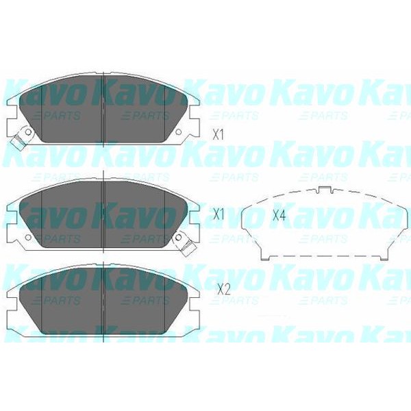 Слика на Плочки KAVO PARTS KBP-2020