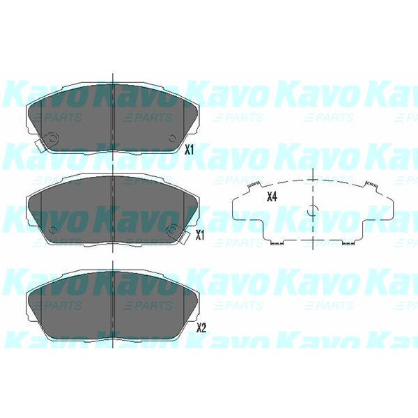 Слика на Плочки KAVO PARTS KBP-2027