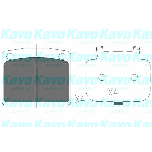 Слика на Плочки KAVO PARTS KBP-2038