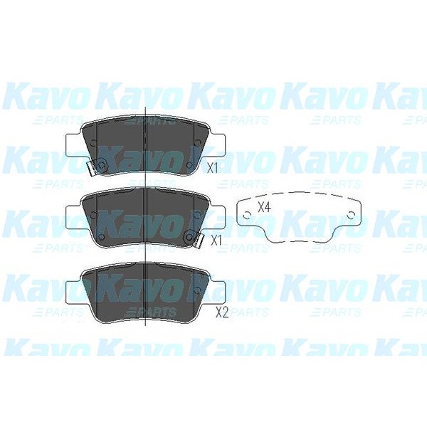 Слика на плочки KAVO PARTS KBP-2042 за Honda CR-V 4 1.6 i-DTEC 4WD - 160 коњи дизел