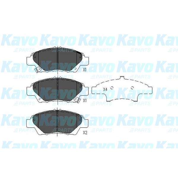 Слика на Плочки KAVO PARTS KBP-2045