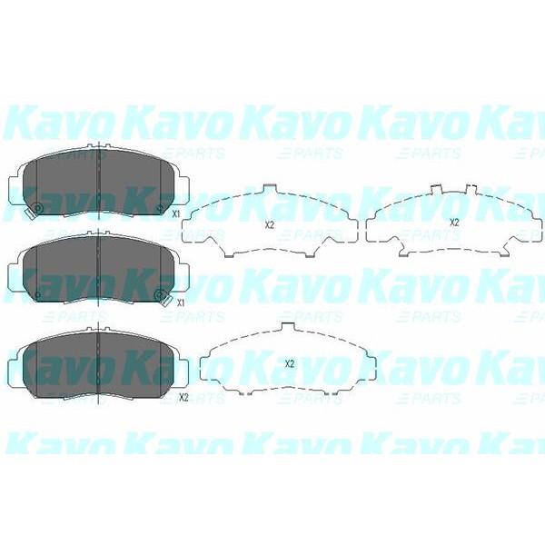 Слика на Плочки KAVO PARTS KBP-2047