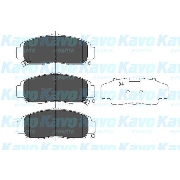 Слика на Плочки KAVO PARTS KBP-2052