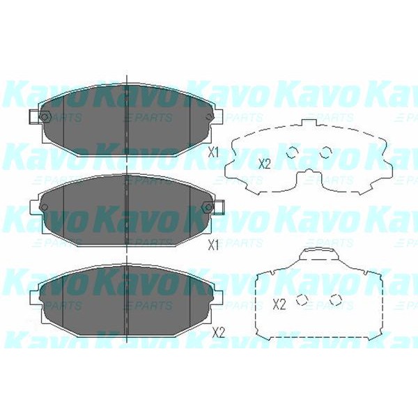 Слика на Плочки KAVO PARTS KBP-3014