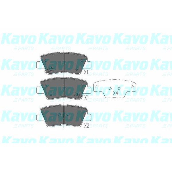 Слика на плочки KAVO PARTS KBP-3025 за Kia Sportage (QL) 1.6 GDI - 177 коњи бензин