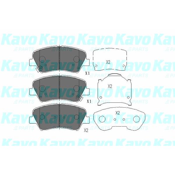 Слика на Плочки KAVO PARTS KBP-3030