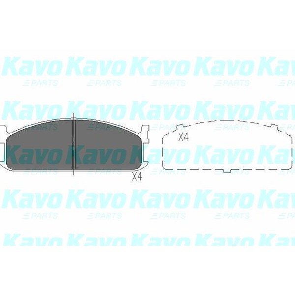 Слика на Плочки KAVO PARTS KBP-3505