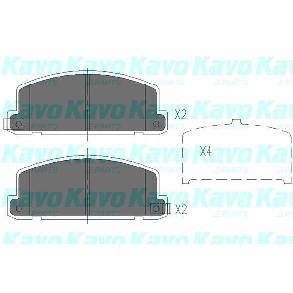 Слика на Плочки KAVO PARTS KBP-3506