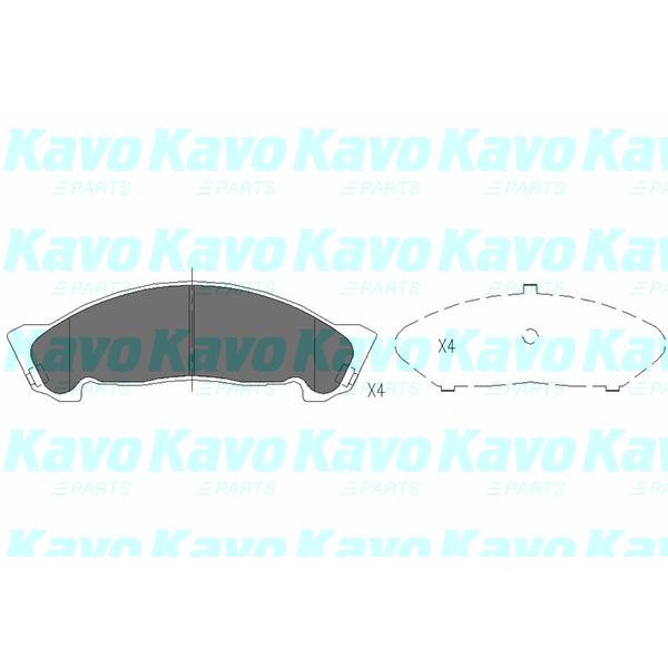 Слика на Плочки KAVO PARTS KBP-3508