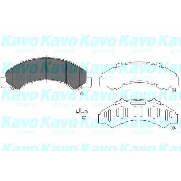 Слика на Плочки KAVO PARTS KBP-3512