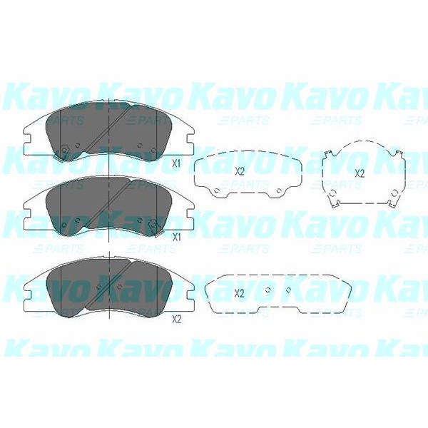 Слика на Плочки KAVO PARTS KBP-4003