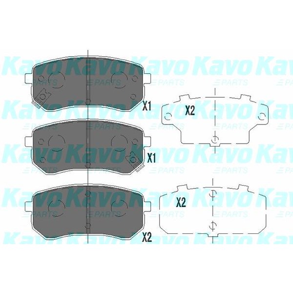 Слика на Плочки KAVO PARTS KBP-4005