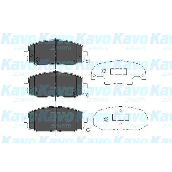 Слика на Плочки KAVO PARTS KBP-4006