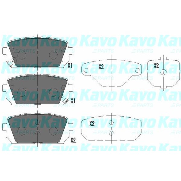 Слика на Плочки KAVO PARTS KBP-4019