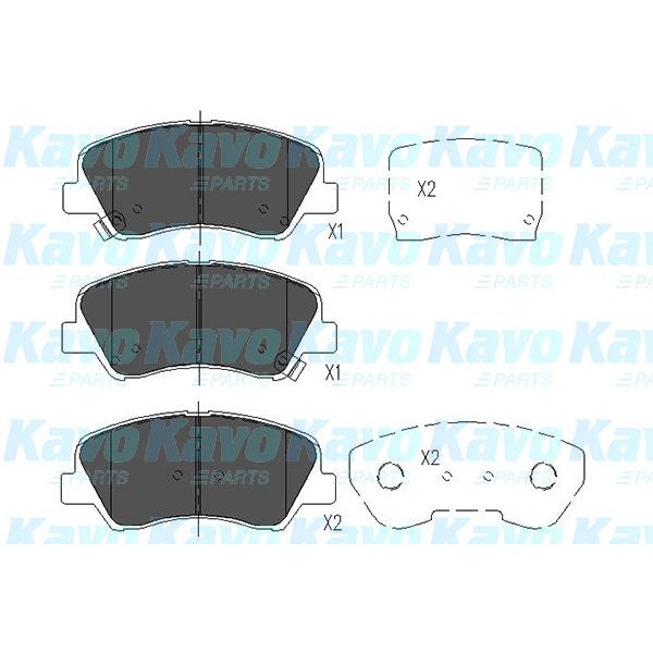 Слика на плочки KAVO PARTS KBP-4023 за Hyundai i30 (PDE, PD) 1.6 CRDi - 95 коњи дизел