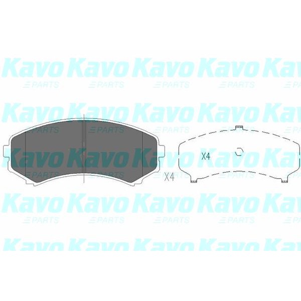 Слика на плочки KAVO PARTS KBP-4504 за Mitsubishi Montero 4 (V80,V90) 3.2 DI-D 4x4 - 190 коњи дизел