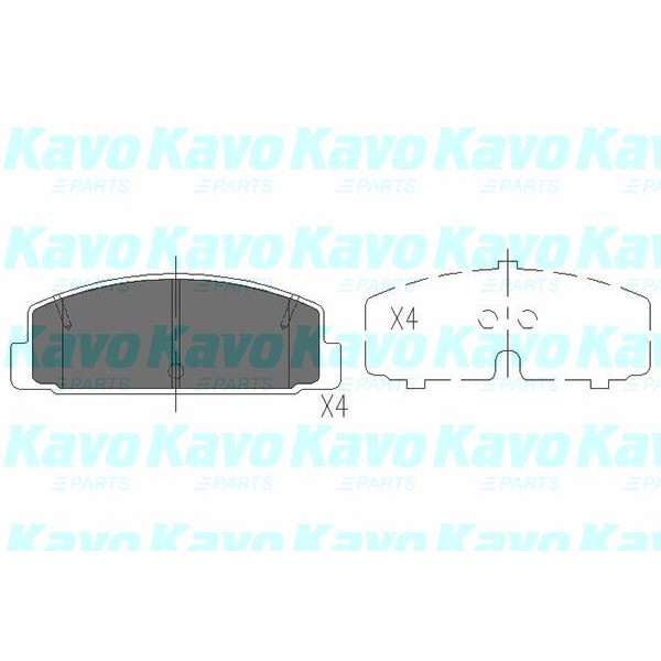 Слика на плочки KAVO PARTS KBP-4506 за Mazda 626 Station Wagon (GW) 2.0 TD - 110 коњи дизел