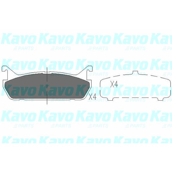 Слика на Плочки KAVO PARTS KBP-4507