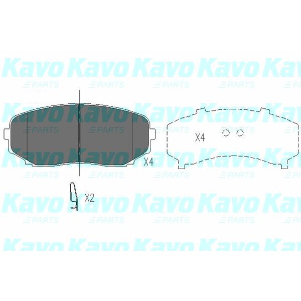 Слика на Плочки KAVO PARTS KBP-4558