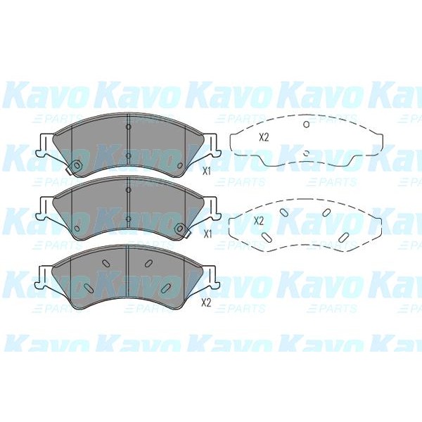 Слика на Плочки KAVO PARTS KBP-4574