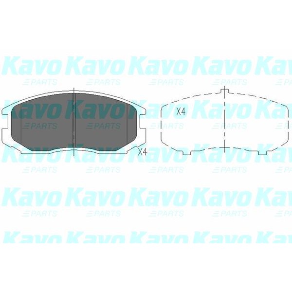 Слика на Плочки KAVO PARTS KBP-5505