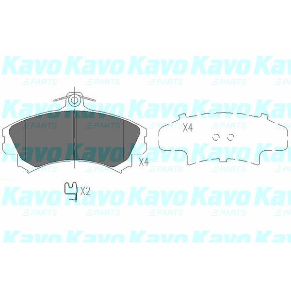 Слика на плочки KAVO PARTS KBP-5507 за Mitsubishi Space Star (DG0) 1.3 16V (DG1A) - 82 коњи бензин