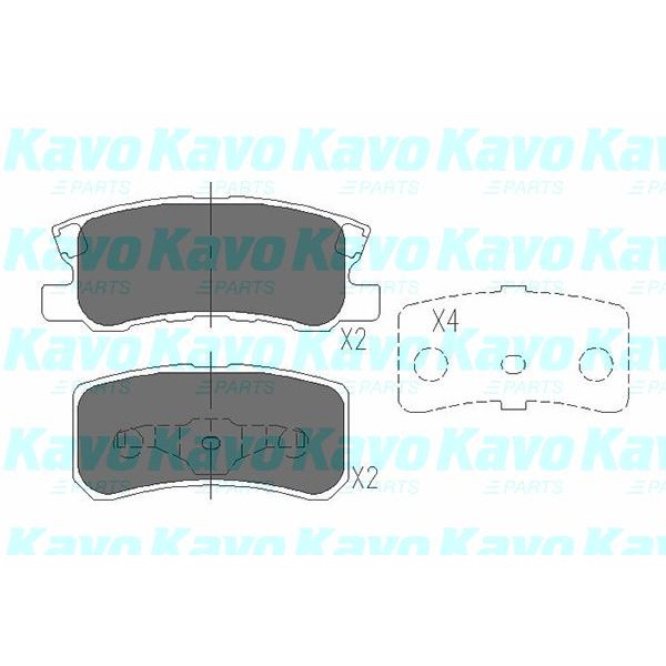 Слика на плочки KAVO PARTS KBP-5515 за CHRYSLER CIRRUS 3.5 - 238 коњи бензин