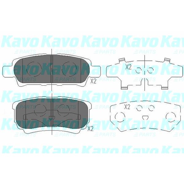 Слика на плочки KAVO PARTS KBP-5518 за Jeep Compass 2.0 CRD - 140 коњи дизел