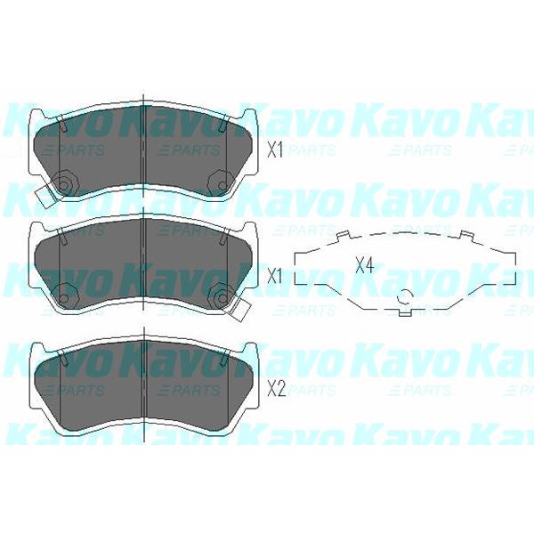 Слика на Плочки KAVO PARTS KBP-6508