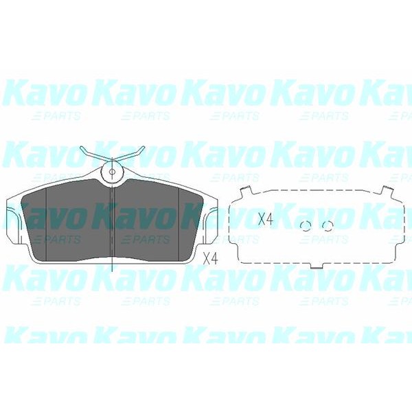 Слика на плочки KAVO PARTS KBP-6509 за Nissan Pulsar Hatchback (N16) 1.5 - 98 коњи бензин