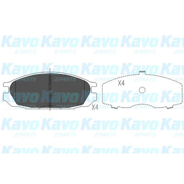 Слика на Плочки KAVO PARTS KBP-6510