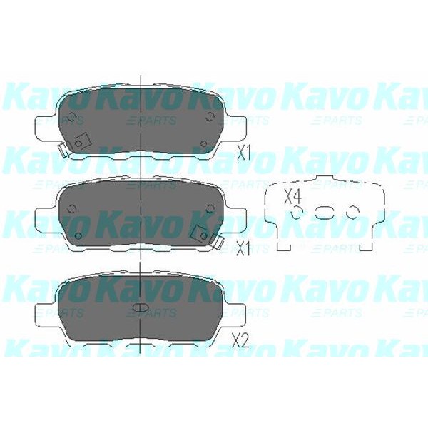 Слика на плочки KAVO PARTS KBP-6517 за Infiniti FX 4.5 - 316 коњи бензин