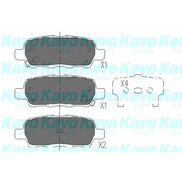 Слика на плочки KAVO PARTS KBP-6517 за Infiniti Q70 (y51) 3.0 - 238 коњи дизел
