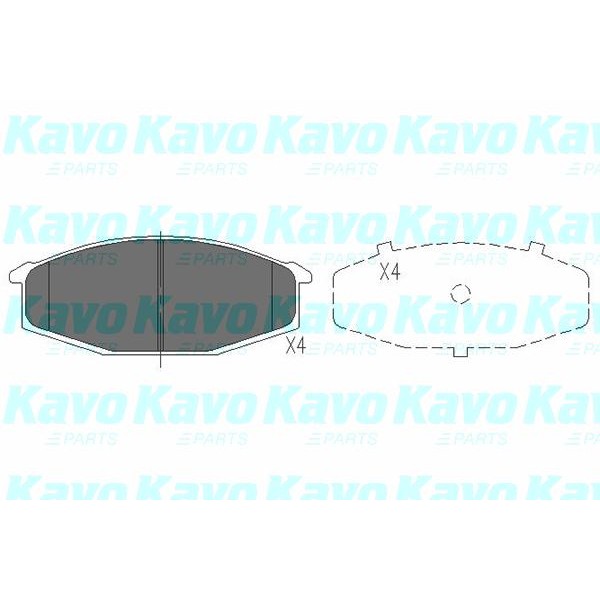 Слика на Плочки KAVO PARTS KBP-6520