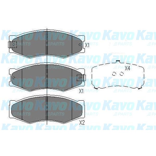 Слика на Плочки KAVO PARTS KBP-6524