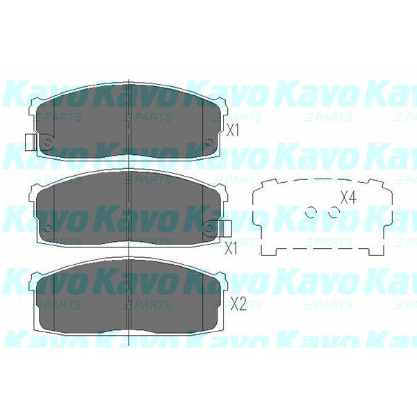 Слика на Плочки KAVO PARTS KBP-6525