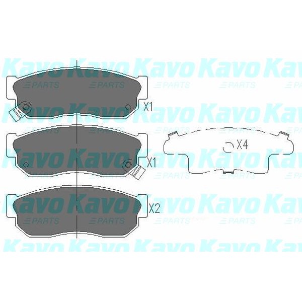 Слика на Плочки KAVO PARTS KBP-6526