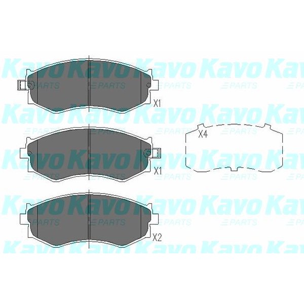 Слика на Плочки KAVO PARTS KBP-6527